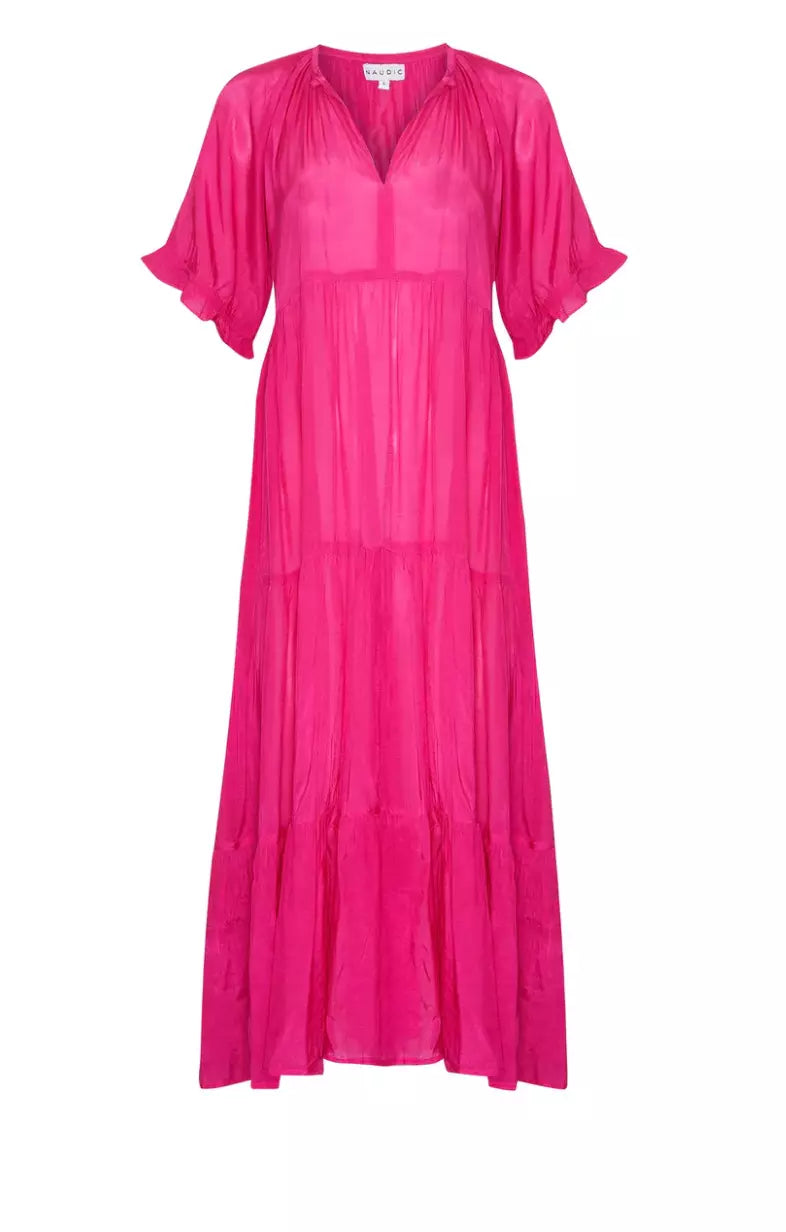 Naudic Amisha Maxi Dress - Hot Pink