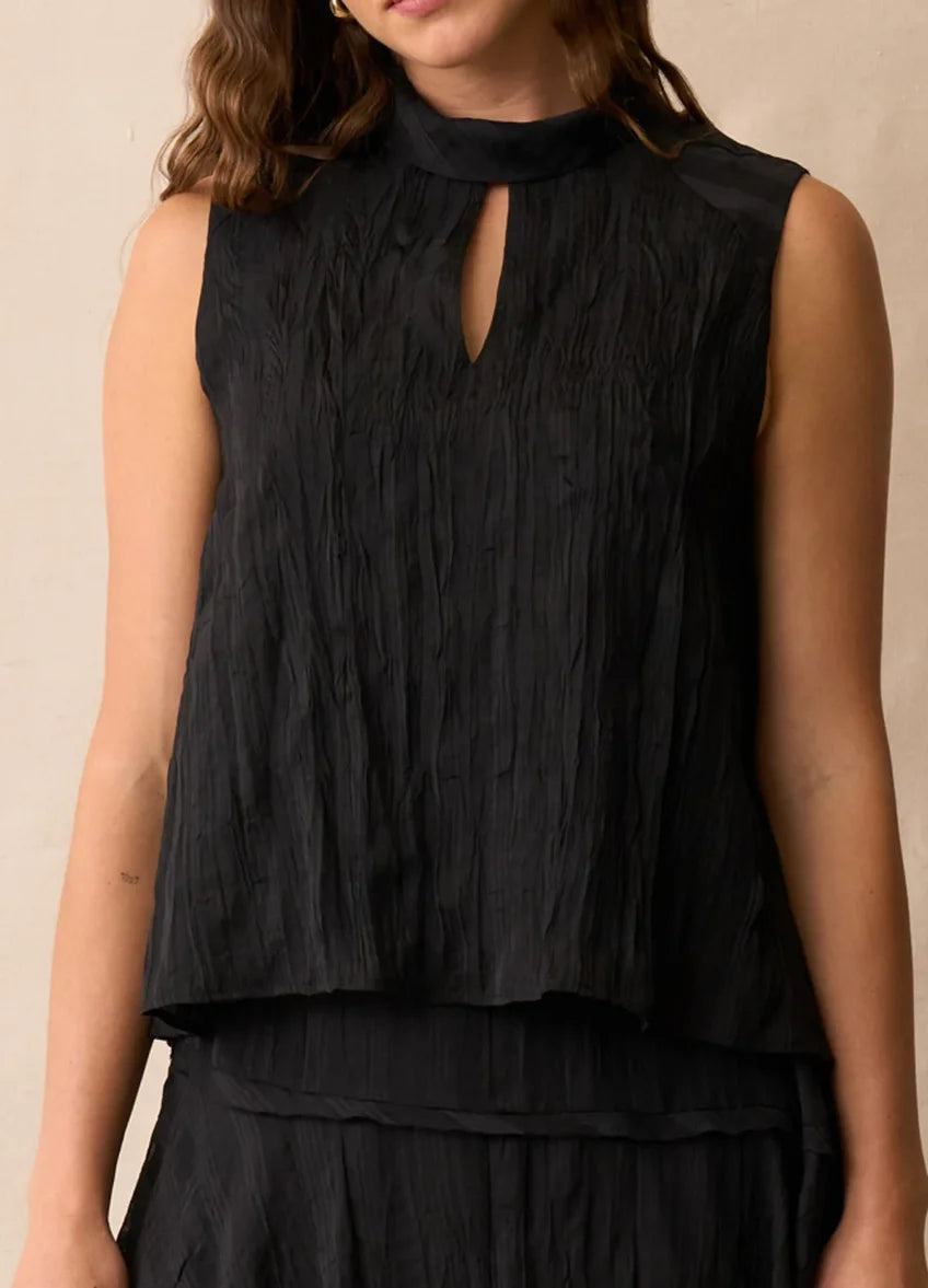 Neris Art House Top - Ebony
