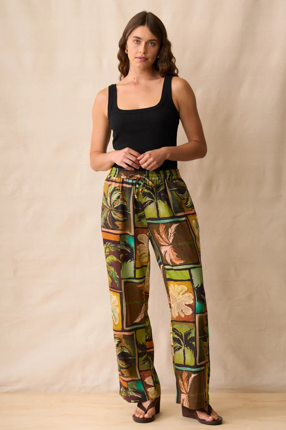 Neris Ramona Pants - Sunset Palms