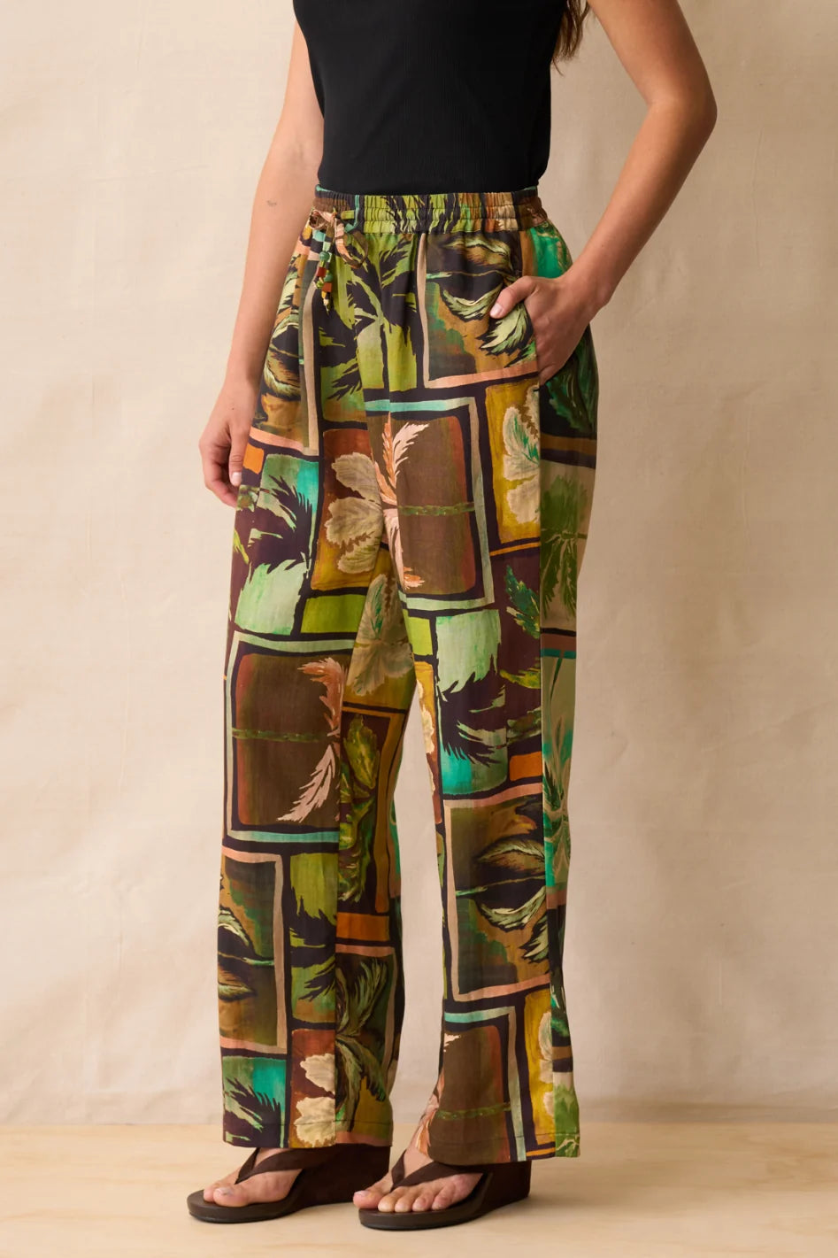 Neris Ramona Pants - Sunset Palms