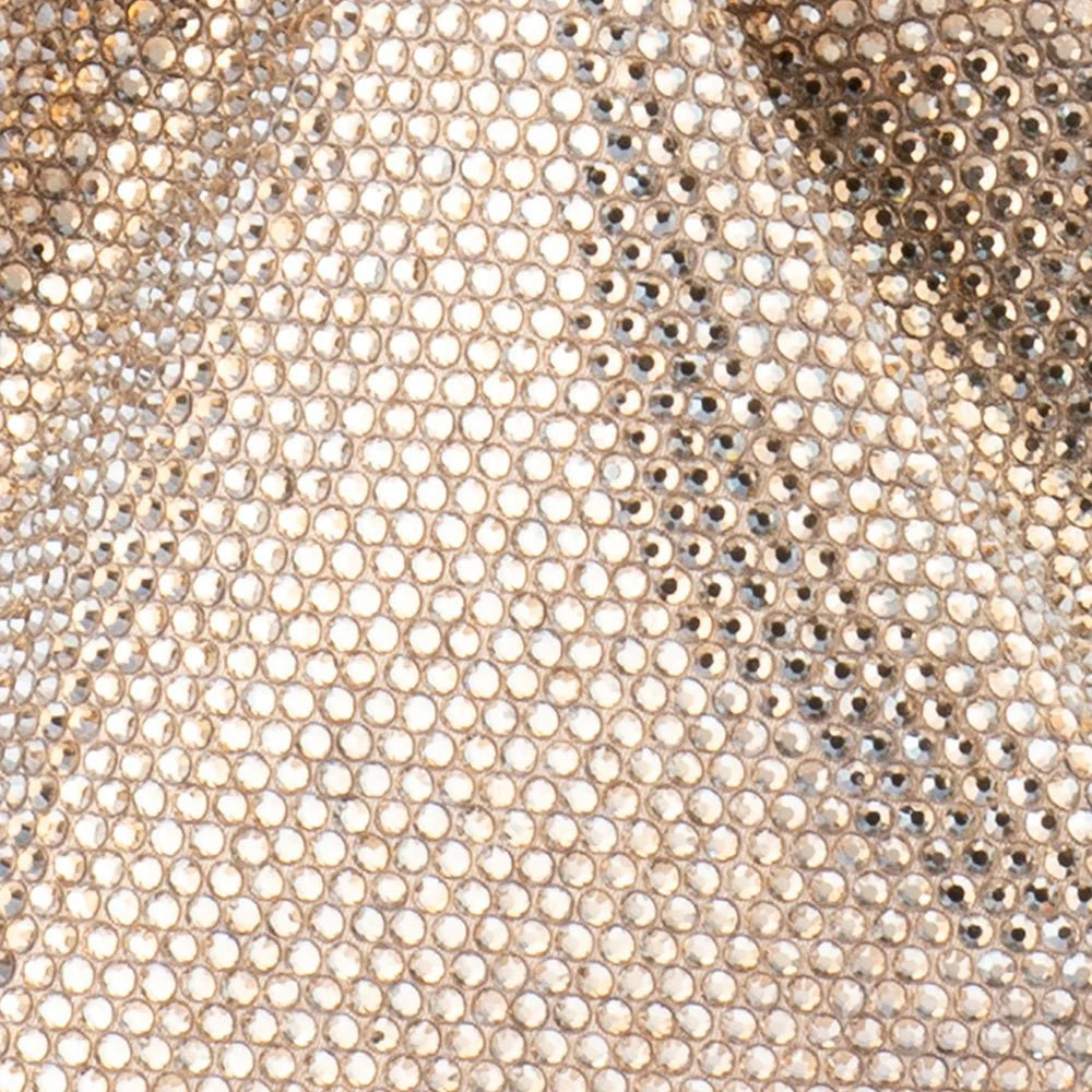 Olga Berg Mabel Crystal Top Handle - Champagne