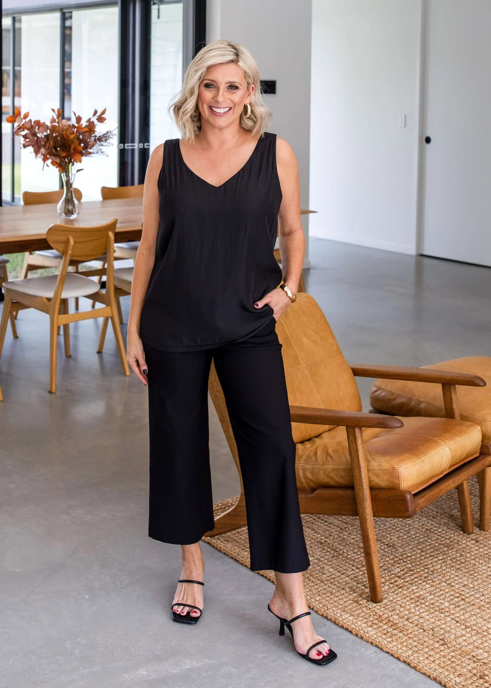 Philosophy Bengaline Stretch Culottes - Black