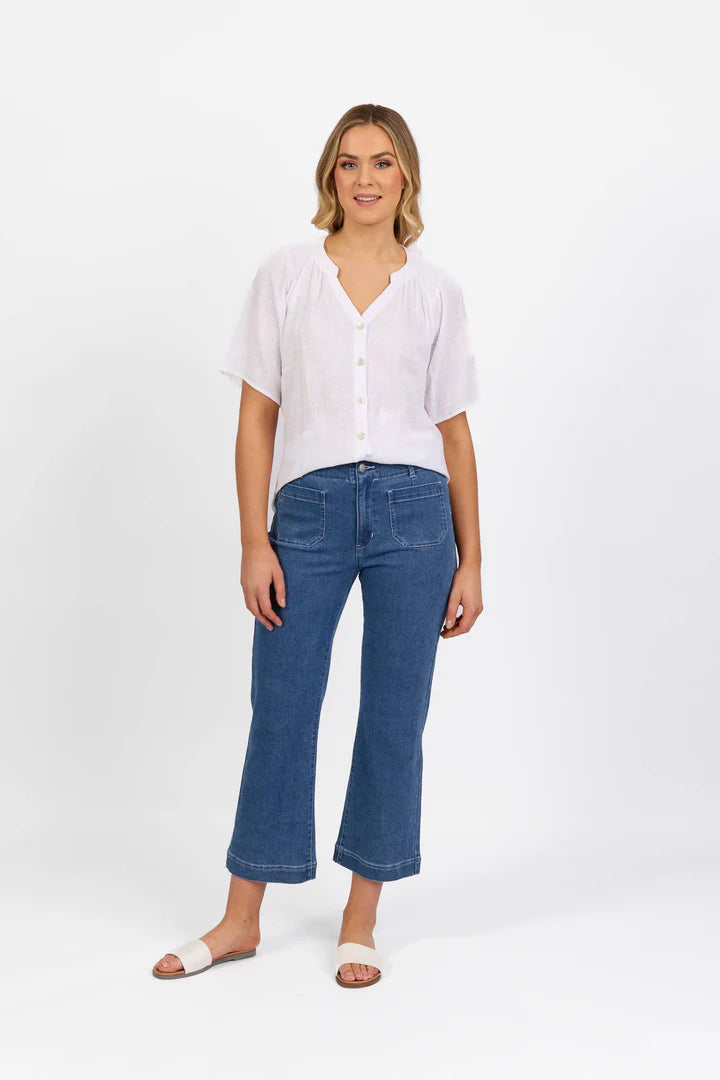 Vassalli Pocket Detail Jean - Blue Hue
