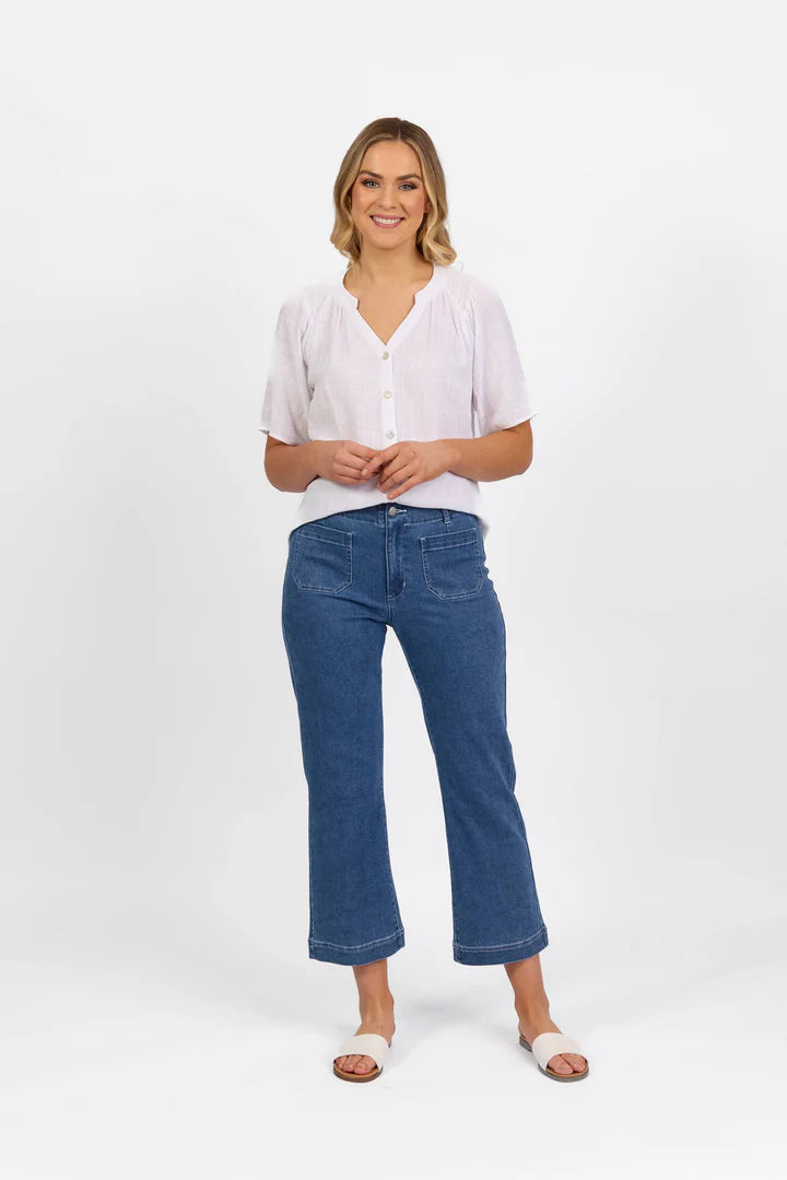 Vassalli Pocket Detail Jean - Blue Hue