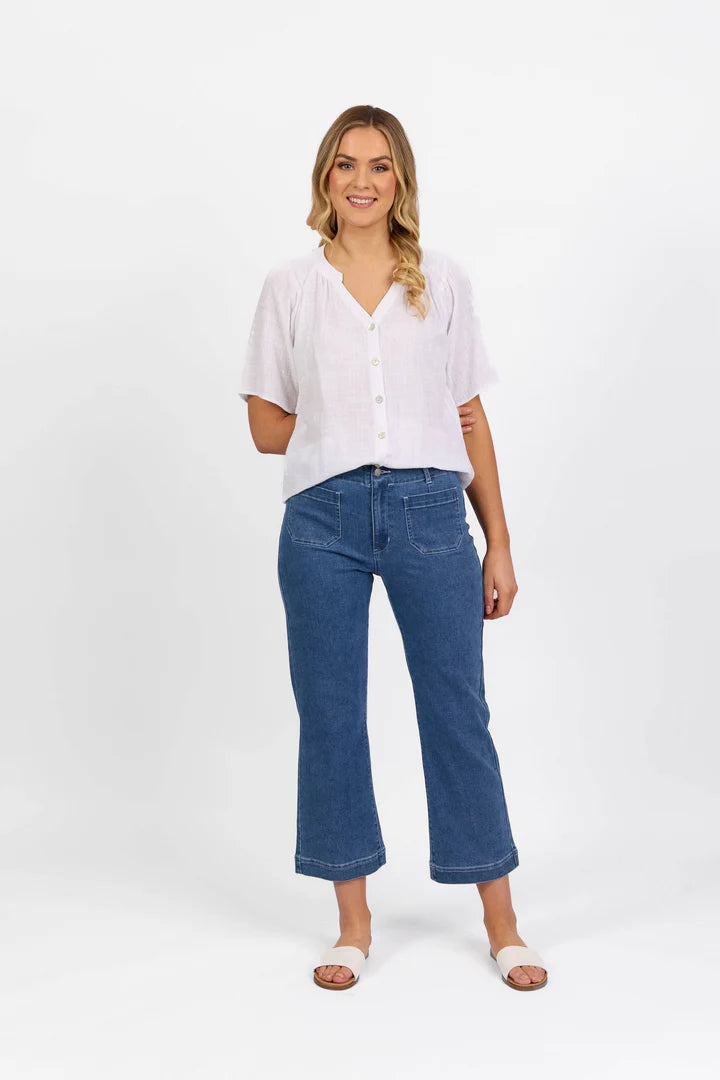 Vassalli Pocket Detail Jean - Blue Hue