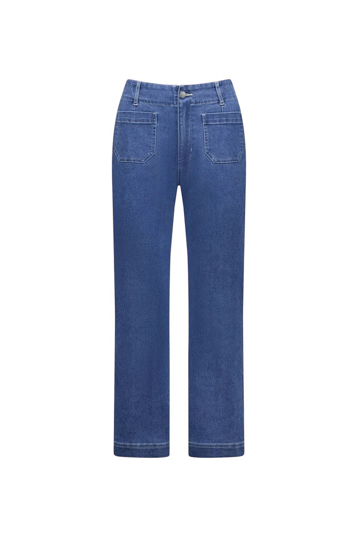Vassalli Pocket Detail Jean - Blue Hue