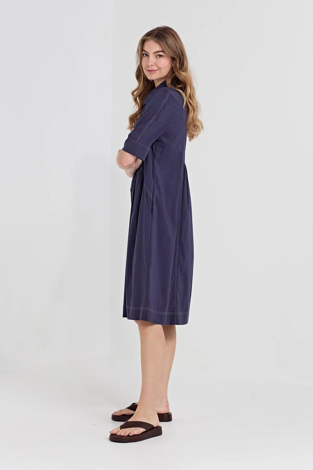 Verge Acrobat Rosie Dress - Denim Marle
