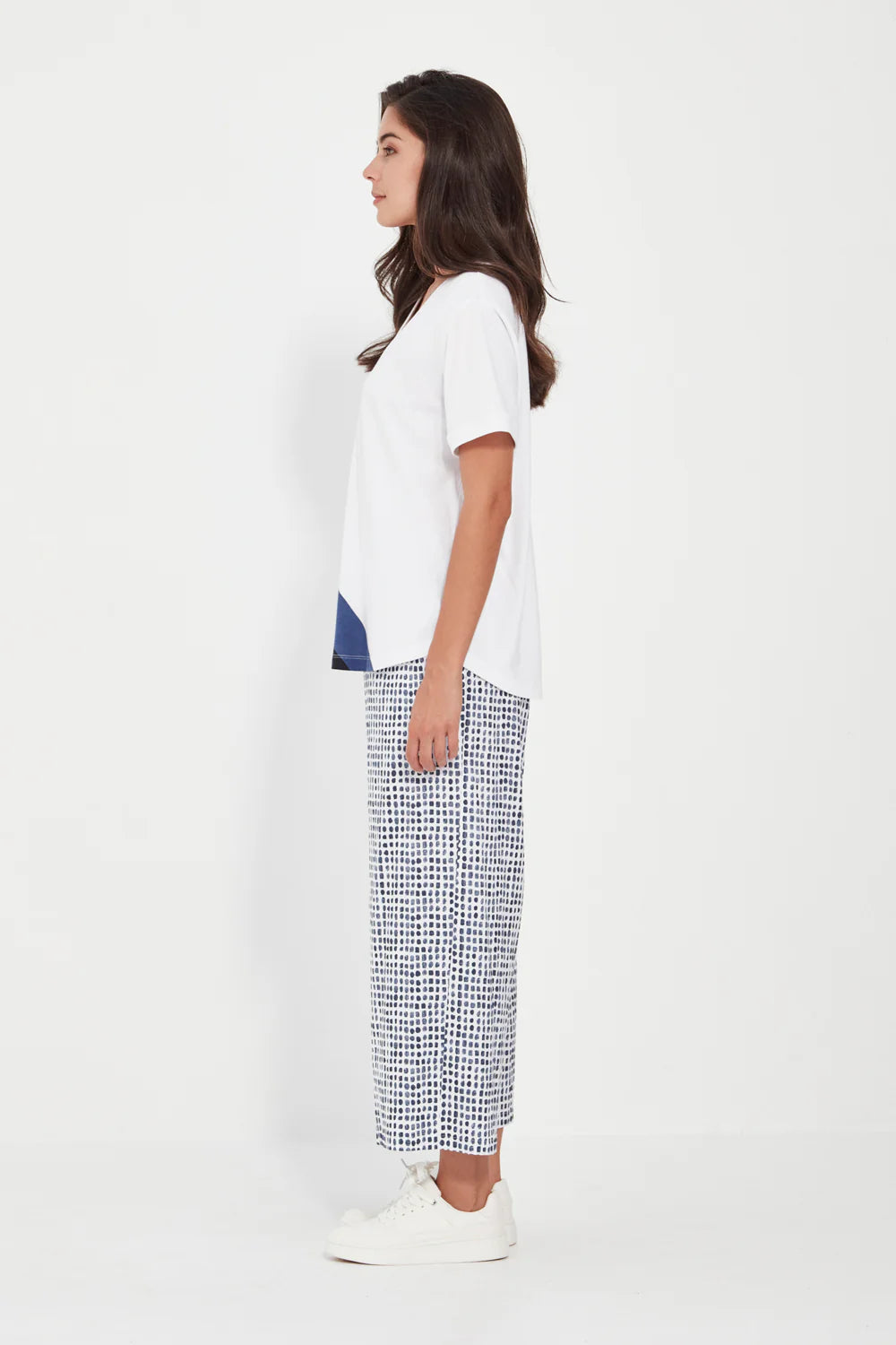 Verge Acrobat Tile Okawa Pant - denim Print