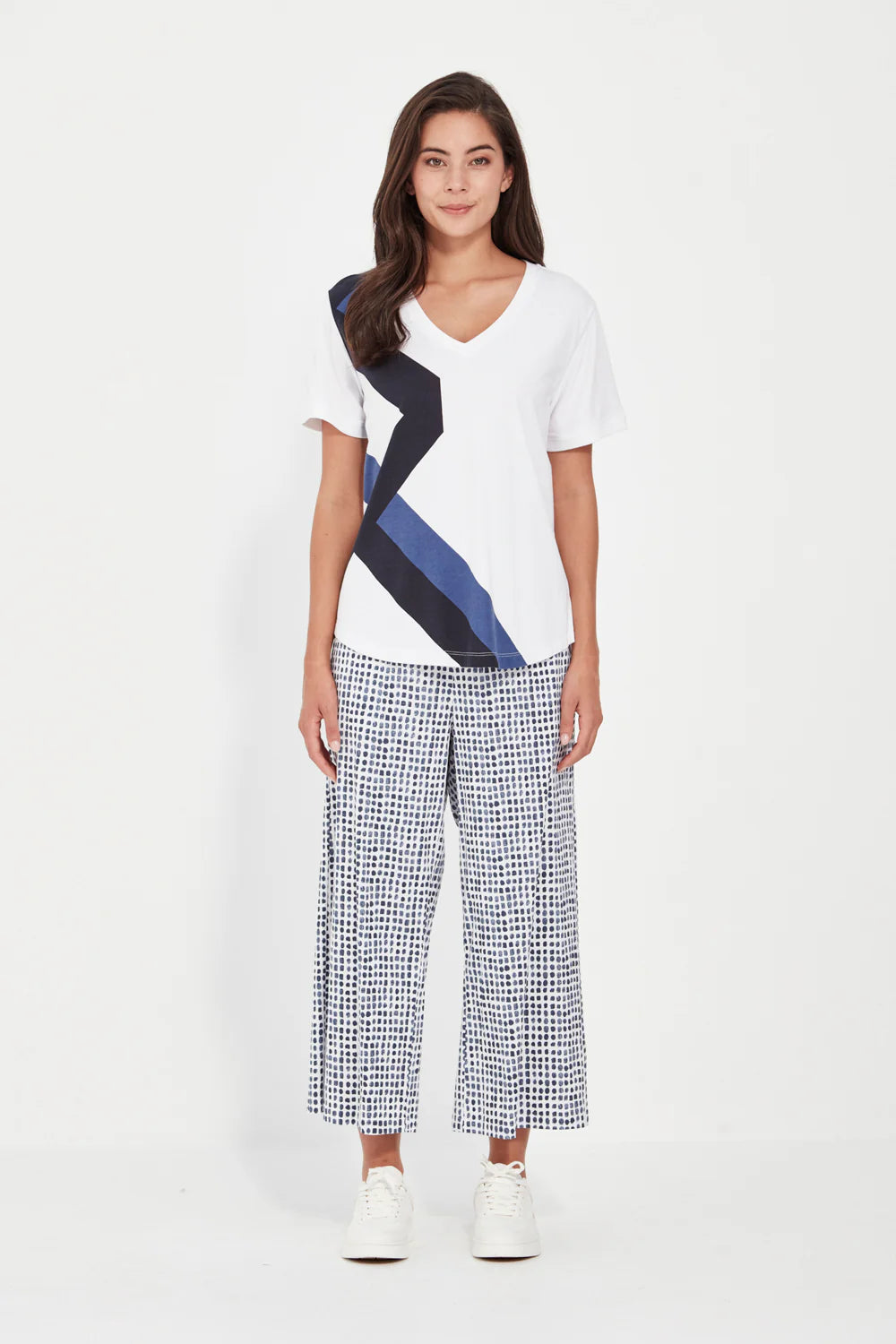 Verge Acrobat Tile Okawa Pant - denim Print