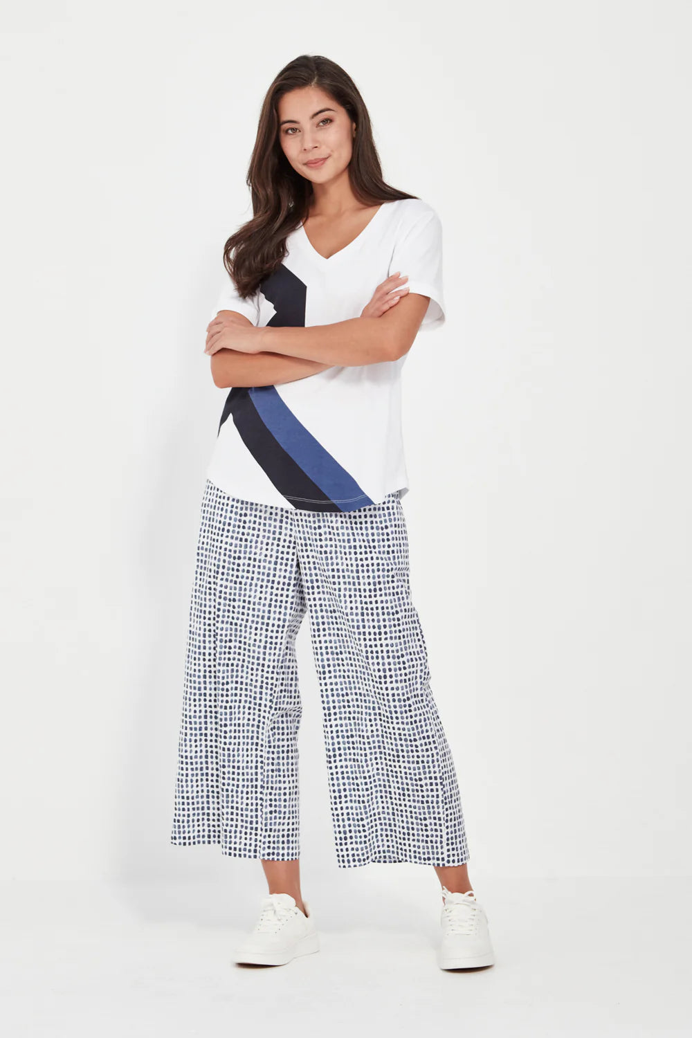 Verge Acrobat Tile Okawa Pant - denim Print