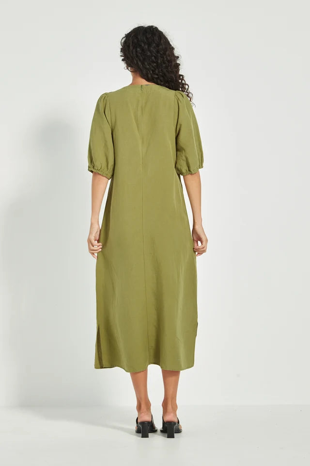 Verge Connie Dress - Avocada Green