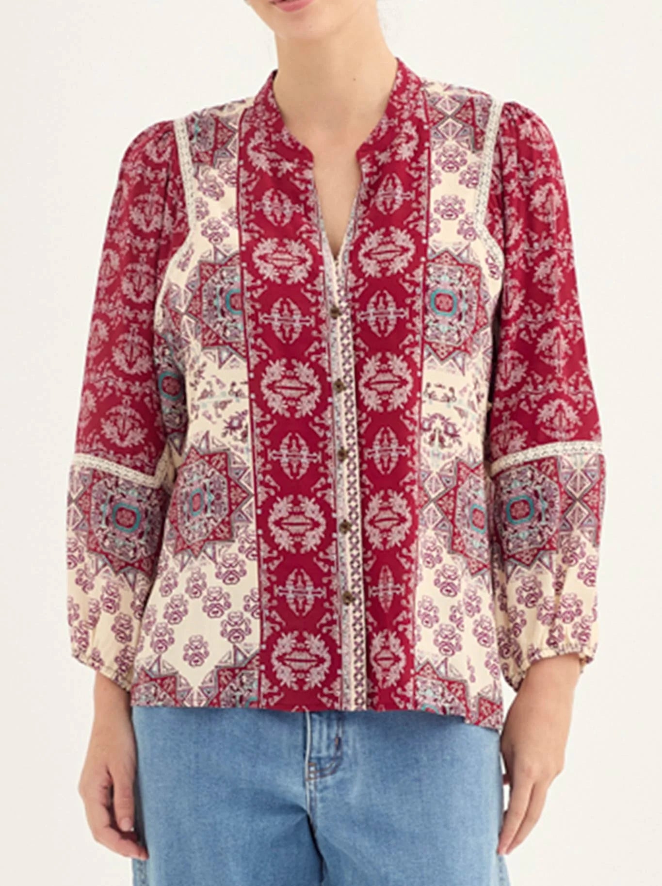 Verge Haze Blouse - Print