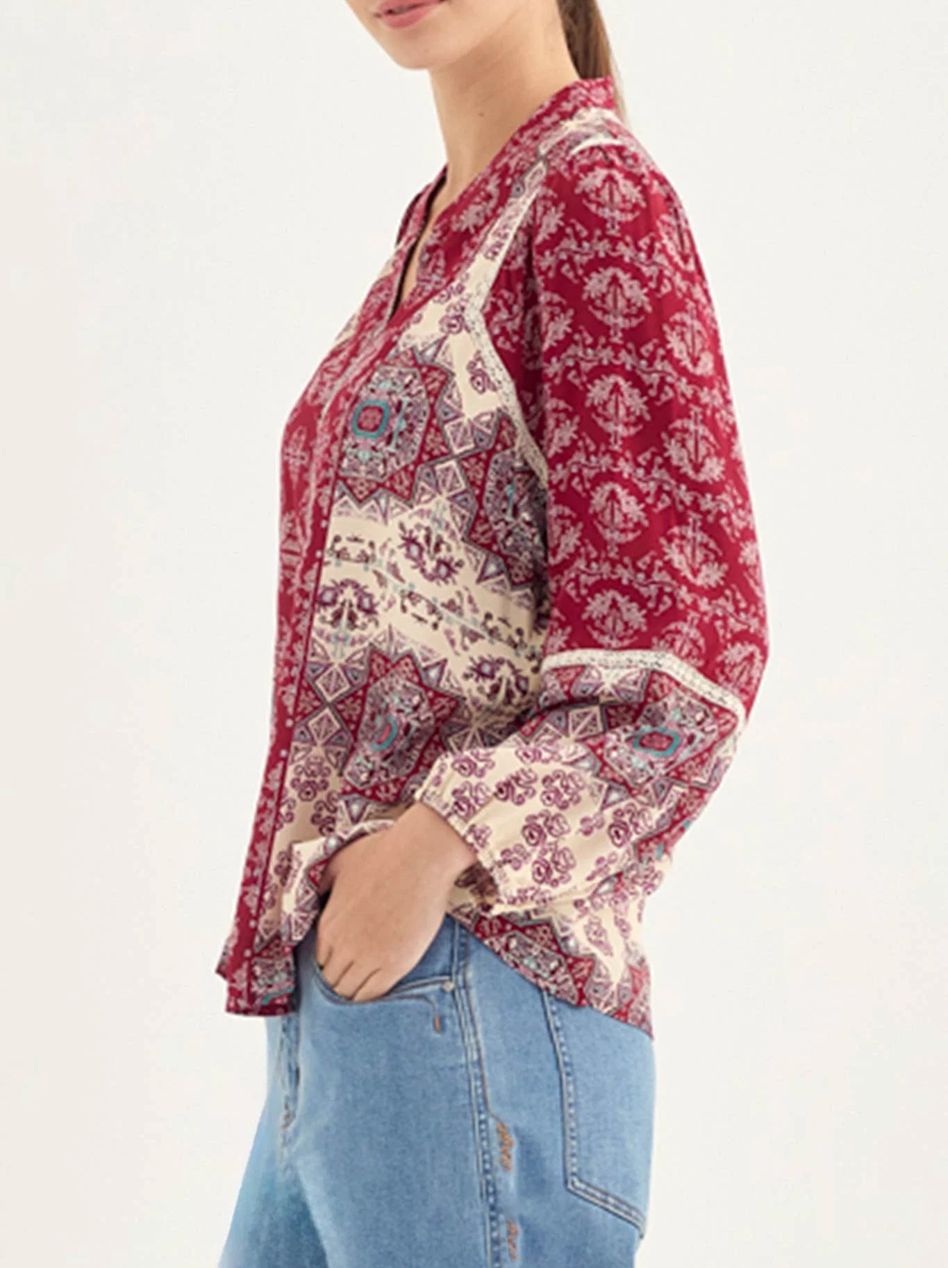 Verge Haze Blouse - Print