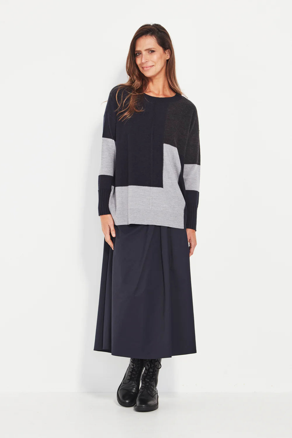 Verge Sloane Sweater - Ink Marle