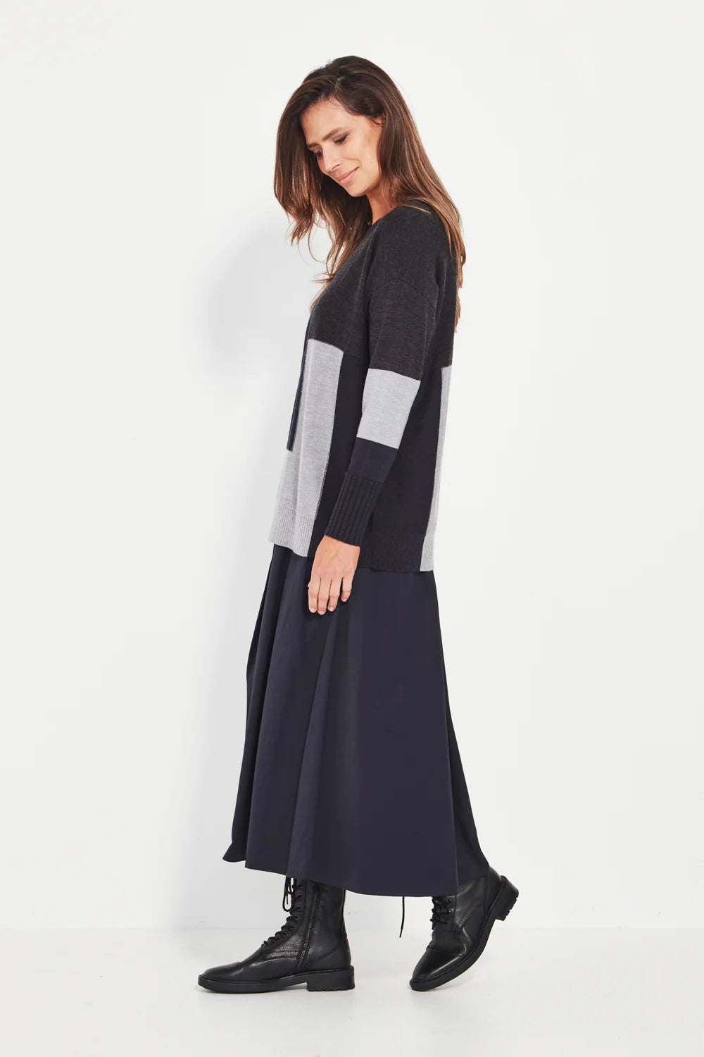 Verge Sloane Sweater - Ink Marle