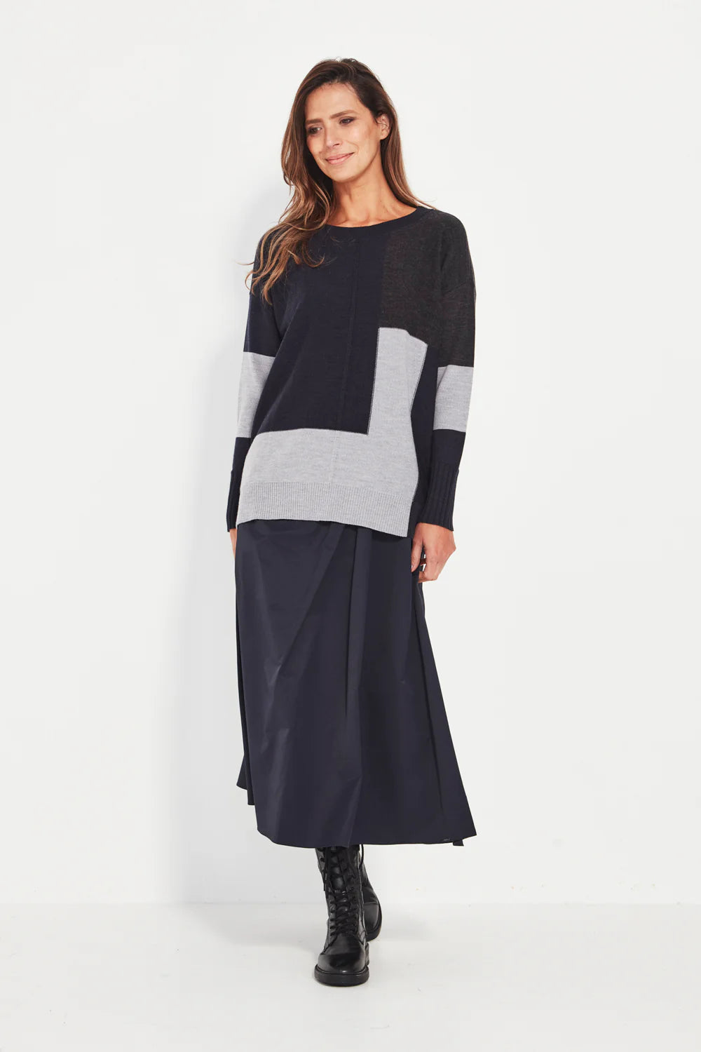 Verge Sloane Sweater - Ink Marle