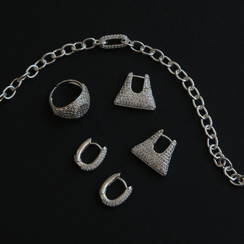 Zahar Georgia Earings - Silver