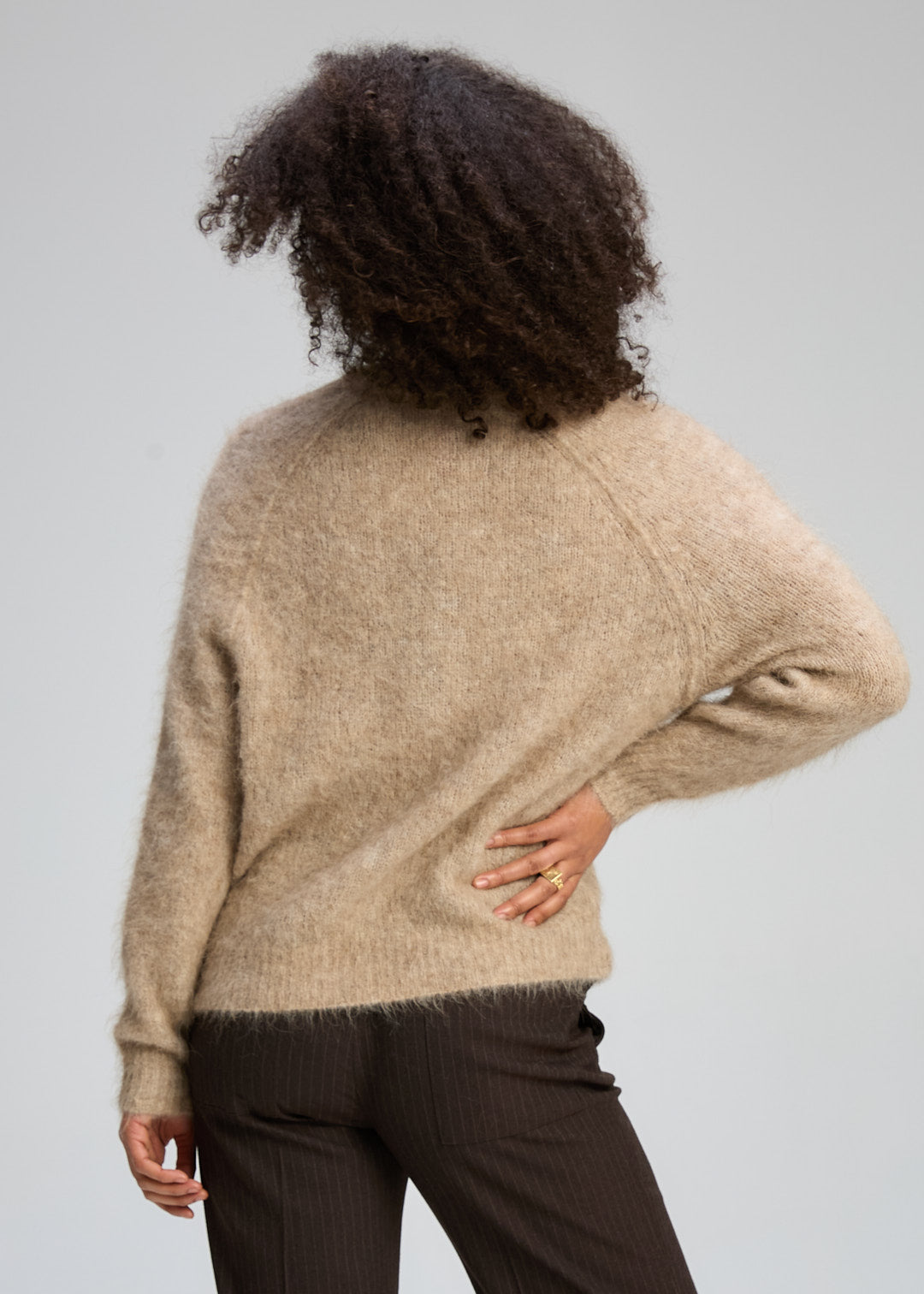 Zaket & Plover Alpaca Cardigan - Bark