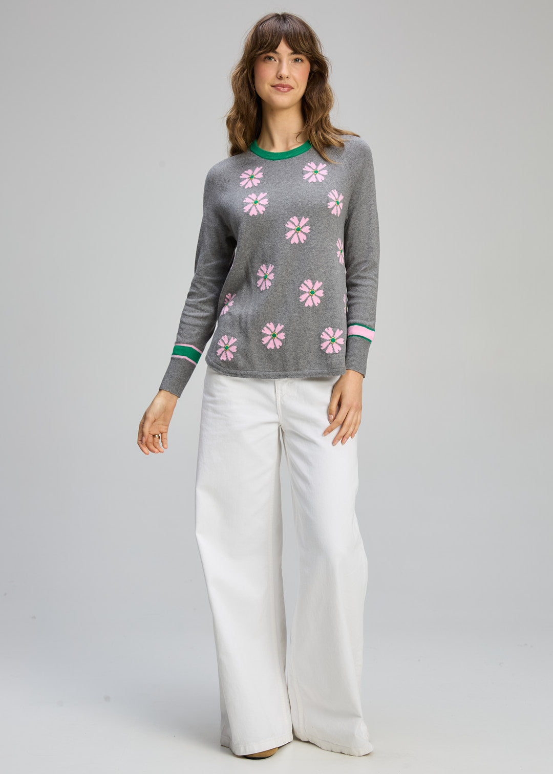 Zaket & Plover Daisy Chain Pullover - Cloud