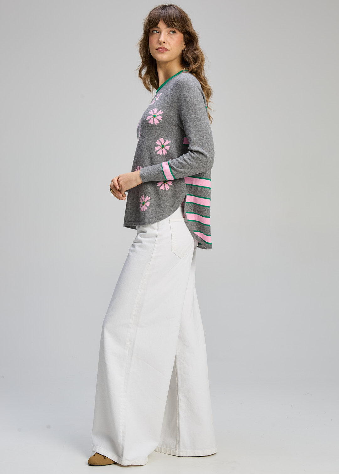 Zaket & Plover Daisy Chain Pullover - Cloud