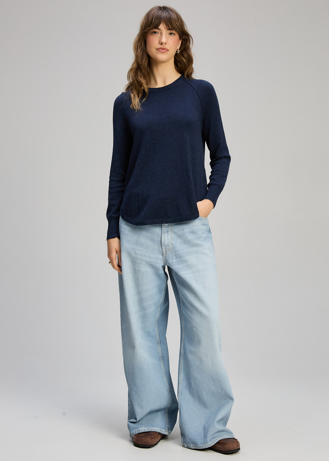 Zaket & Plover Curved Hem Essential Pullover - 2 Colours
