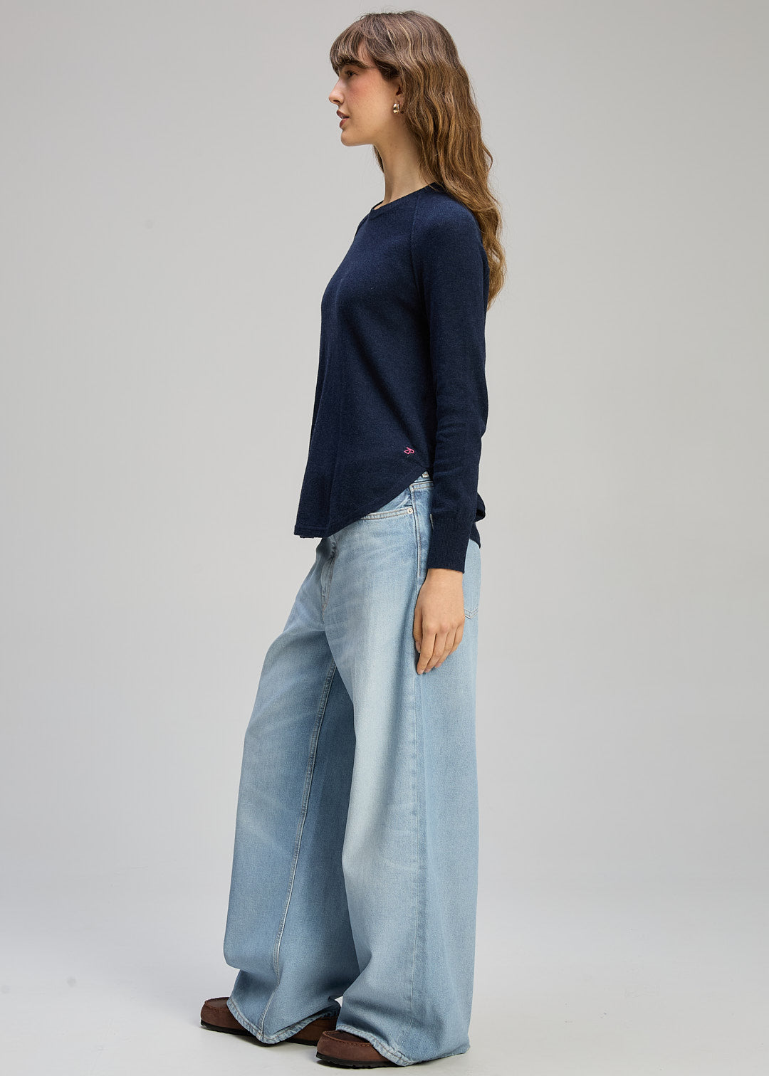 Zaket & Plover Curved Hem Essential Pullover - 2 Colours