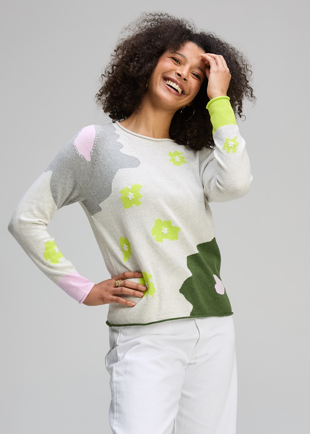 Zaket & Plover Petal Jumper - Ice