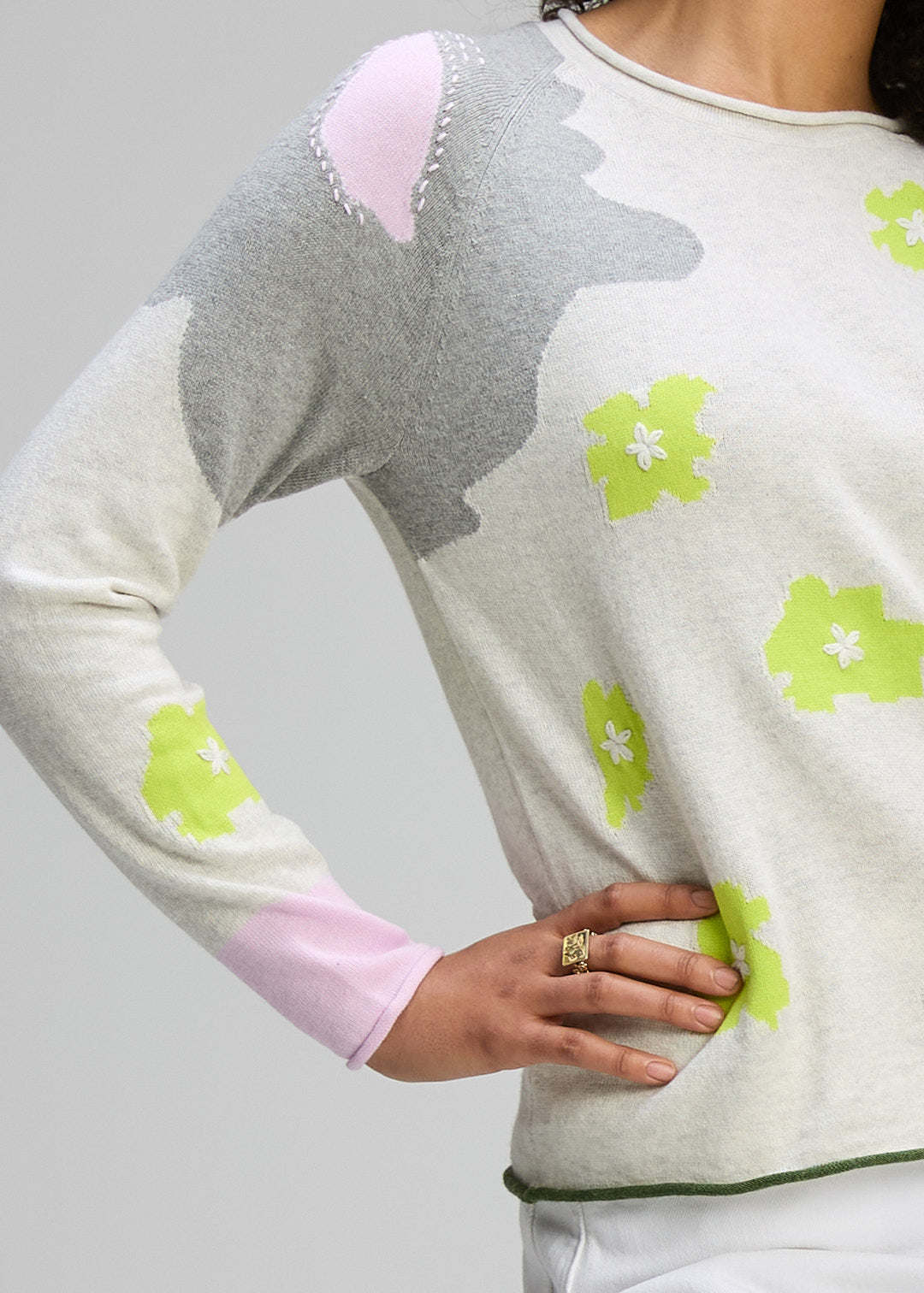 Zaket & Plover Petal Jumper - Ice