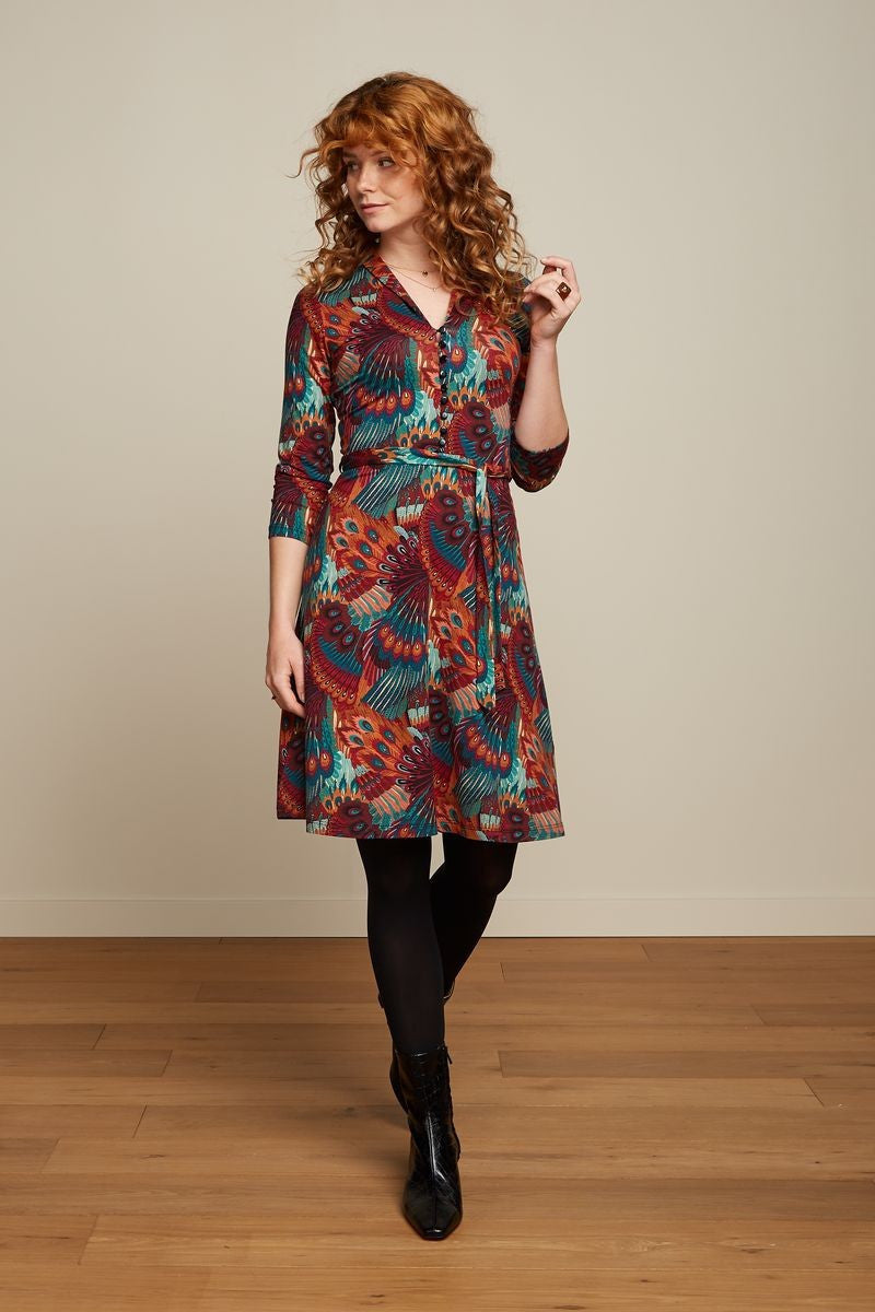 King Louie Emmy Sashay Dress - Truffle Red
