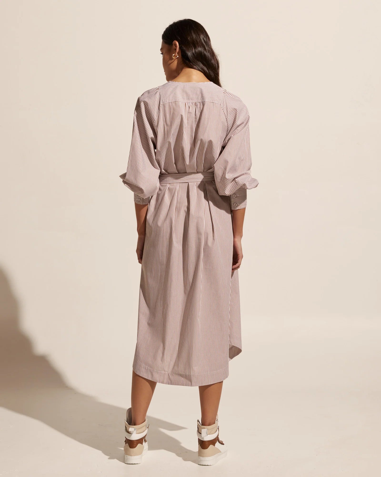 Zoe Kratzman Standpoint Dress - Toast Stripe